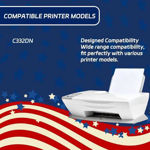 Alt view image 2 of 7 - ALLC Compatible for Okidata OKI MC363 Toner Cartridge Work for Okidata OKI C332DN Printers, with Chip, High Yield 3500 Pages, Clear Printing (Black)