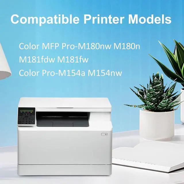 Alt view image 2 of 7 - 204A Magenta Toner Cartridges 1 Pack High Yield Replacement for 204A CE403A Toner for HP Color Pro M154a M154nw MFP M180nw M180n M181fdw M181fw Series Printer Ink(with chip)