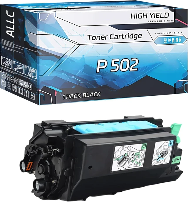 Main image of ALLC Compatible for Ricoh P 502 Toner Cartridge Work for Ricoh IM 430F P 502 Printers, with Chip, High Yield 17400 Pages, Clear Printing (Black)