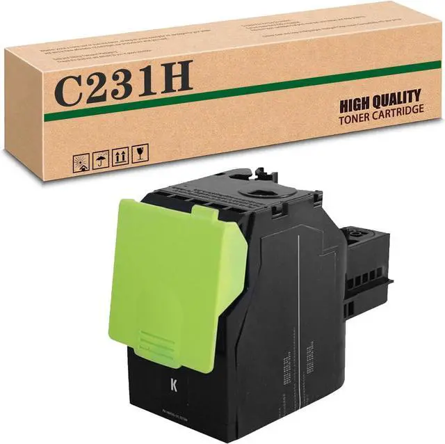 Main image of Compatible C231HK0 C231HC0 C231HM0 C231HY0 High-Capacity Toner Cartridge, Works for Lexmark C2325dw C2425dw C2535dw MC2325adw MC2425adw MC2535adwe MC2640adwe Printer Black*1