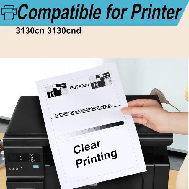 Alt view image 2 of 7 - Toner Cartridge Compatible for Dell 3130cn 3130cnd Printers |3130cnd 330-1198 330-1199 330-1200 330-1204| High Yield 9000 Pages, Print More Pages with Precision Technology (Cyan)