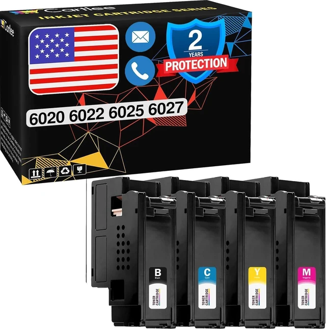 Main image of Cartlee Compatible Ink Cartridge Replacement for Xerox Workcentre 6027 Toner for Xerox 106r02759 Toner Cartridge Black Toner for Xerox Phaser 6020 6022 6027 6025 (1 Black, 1 Cyan, 1 Magenta, 1 Yellow)