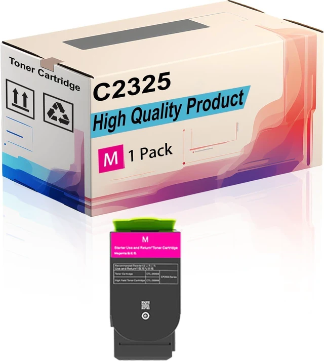 Main image of Toner Cartridge Compatible for Lexmark C2325 C2325dw C2425 C2425dw C2535 C2535dw MC2325 MC2325adw MC2425 MC2425adw Printer |C2325 C2310K0 C2310C0 C2310M0 C2310Y0| High Yield 3000 Pages (Magenta)