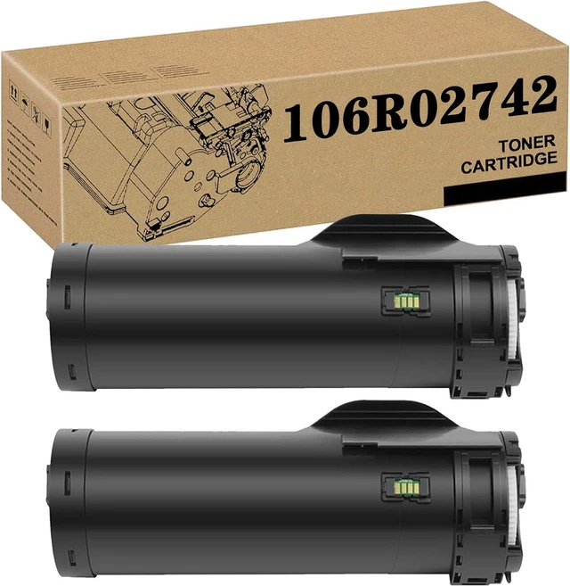 Main image of 106R02742 High Capacity Toner Cartridge Compatible for Xerox WC3655S WC3655X 3655 3655iS 3655iX Printers 2 pack