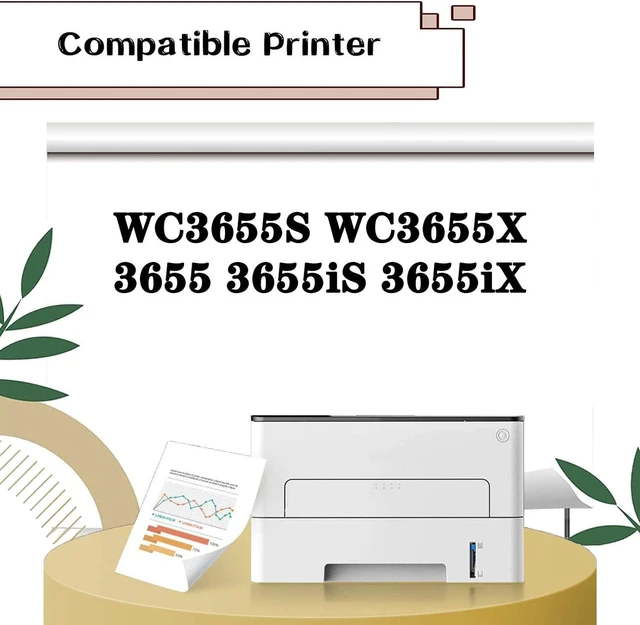 Alt view image 2 of 7 - 106R02742 High Capacity Toner Cartridge Compatible for Xerox WC3655S WC3655X 3655 3655iS 3655iX Printers 2 pack