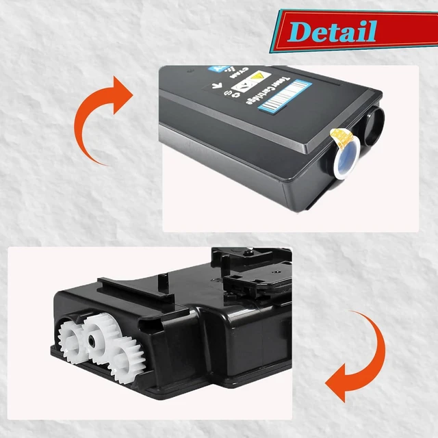 Alt view image 4 of 7 - Compatible Toner Cartridge Replacement for Dell C2660 593-BBBM 593-BBBN 593-BBBP 593-BBBO 593-BBBU 593-BBBT 593-BBBS 593-BBBR for C2660dn C2665dnf Printer cyan 1 pack