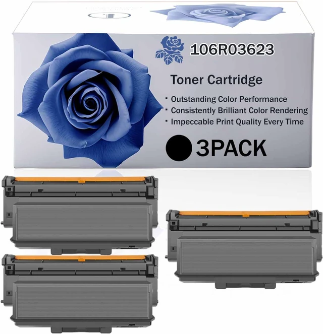 Main image of 106R03623 High Yield Toner Cartridge Compatible for Xerox WorkCentre 3335 3345 Phaser 3330 Printer, Premium Print Performance for Your Office Needs, 15000 Pages (BK-3PACK)