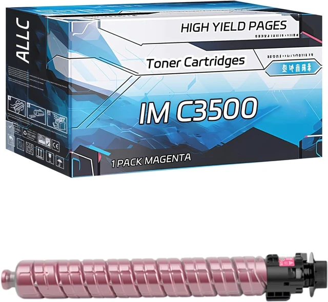 Main image of ALLC Compatible with Ricoh IM C3000 IM C3500 Toner Cartridges IM C3500, High Yield 32000 Pages, Experience Superior Printing (Magenta)