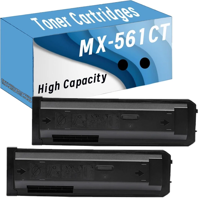 Main image of MX-561NT MX 561NT MX561NT Toner Black Compatible MX-561CT High Yield Toner Cartridge Replacement for Sharp MX-S461N 361N 5658N B4621R B5621R 5608N
