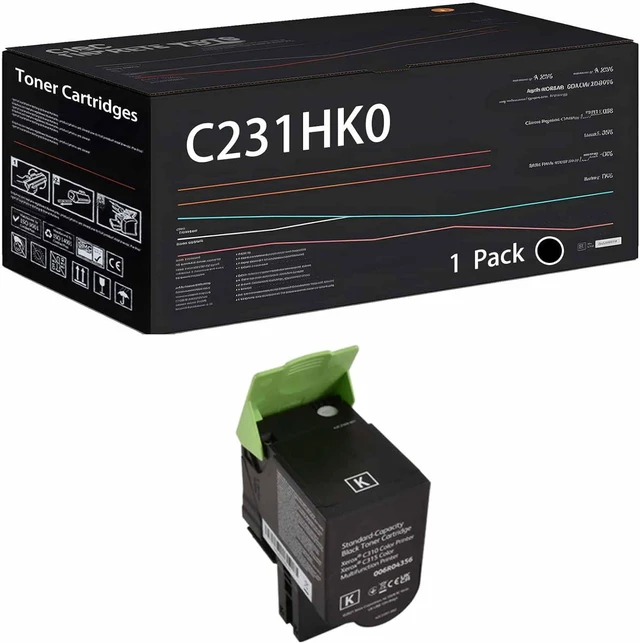 Main image of C231HK0 C231HC0 C231HM0 C231HY0 Toner Cartridges Compatible with Lexmark C2325dw C2425dw C2535dw MC2325adw MC2425adw MC2535adwe MC2640adwe Printers, High Yield 5000 Pages (1 Pack Black)