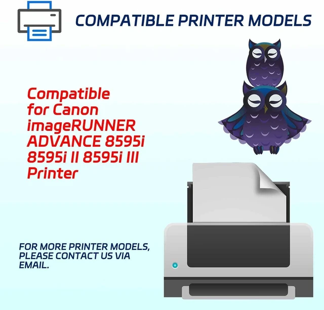 Alt view image 2 of 6 - GPR-37 Toner Cartridges Compatible for Canon imageRUNNER Advance 8595i 8595i II 8595i III Printers, High Yield 71000 Pages (2 Pack Black)