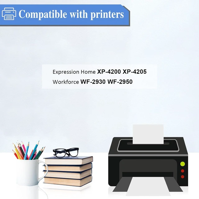 Alt view image 2 of 6 - 232XL Ink Cartridges Remanufactured Replacement for Epson 232 Ink Cartridges for Expression Home XP-4200 XP-4205 Workforce WF-2930 WF-2950 Printer (2 Black, Cyan, Magenta, Yellow, 5 Pack)