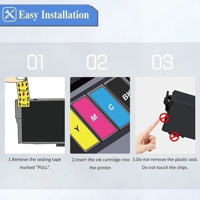 Alt view image 4 of 6 - 232XL Ink Cartridges Remanufactured Replacement for Epson 232 Ink Cartridges for Expression Home XP-4200 XP-4205 Workforce WF-2930 WF-2950 Printer (2 Black, Cyan, Magenta, Yellow, 5 Pack)