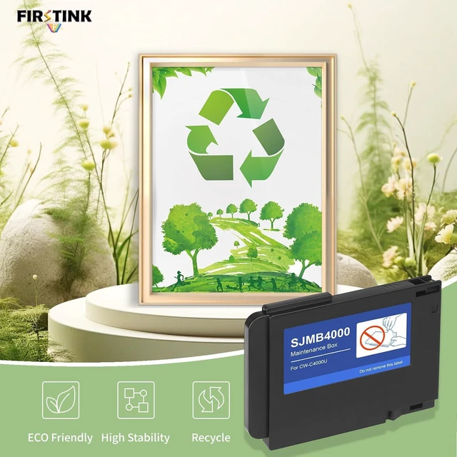 Alt view image 5 of 6 - SJMB4000 C4000E Maintenance Box Remanufactured C33S021601 Cartridge Waste Box Compatible with ColorWorks C4000 Inkjet ColorLabel Printer