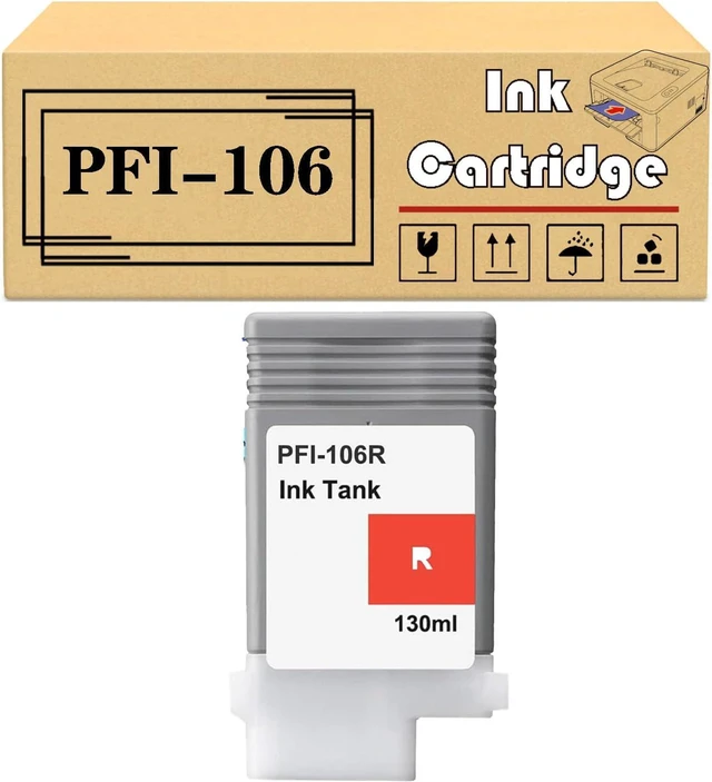 Main image of Replacement PFI-106 PFI106 130ML Ink Cartridges Compatible for Canon IPF6400 IPF6400S IPF6410 IPF6450 IPF6460 IPF6410S Printers R