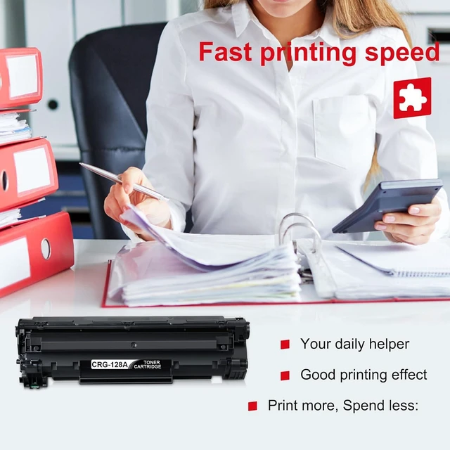 Alt view image 6 of 7 - 128 Toner Cartridge 2-Pack Black Replacement for Canon Toner Cartridge 128 CRG128 ImageClass D530 D550 D560 MF4550 MF4570dn MF4570dw MF4580dn MF4770n MF4880dw MF4890dw FaxPhone L100 L110 L190 Printer