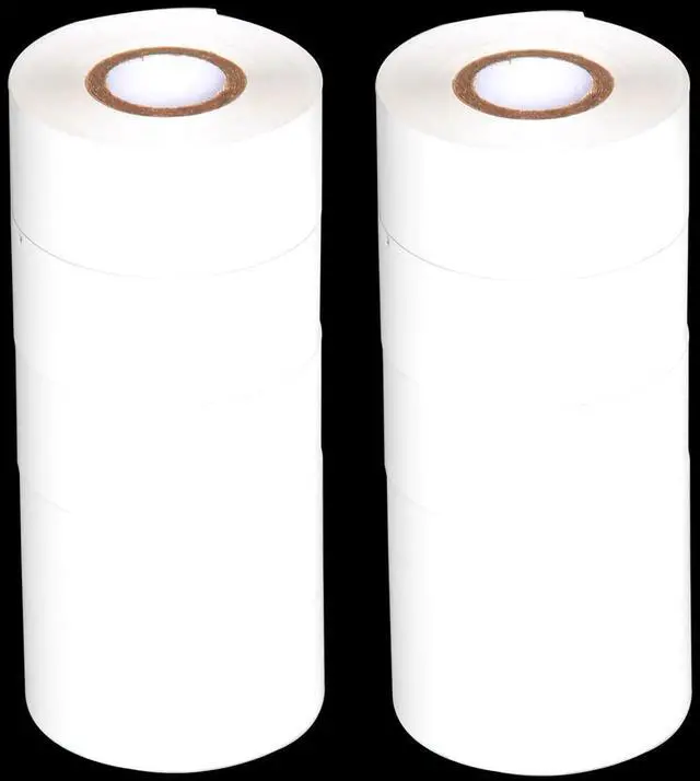Main image of 10 Rolls 30mm x 100m White Thermal Transfer Ribbon Resin for Coder Printer Machine, White Color Ribbon for Coding Machine