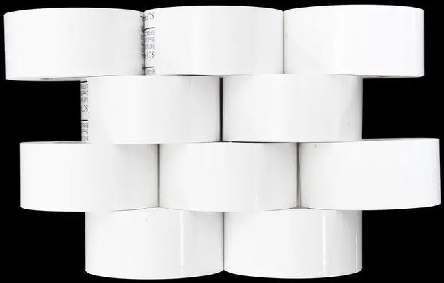 Alt view image 2 of 3 - 10 Rolls 30mm x 100m White Thermal Transfer Ribbon Resin for Coder Printer Machine, White Color Ribbon for Coding Machine