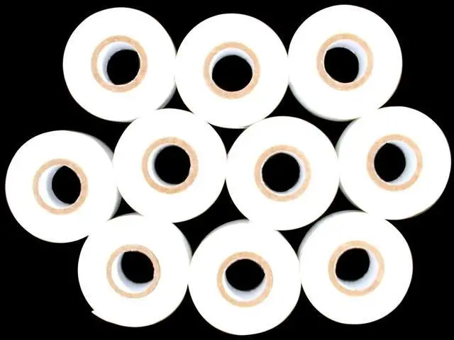 Alt view image 3 of 3 - 10 Rolls 30mm x 100m White Thermal Transfer Ribbon Resin for Coder Printer Machine, White Color Ribbon for Coding Machine