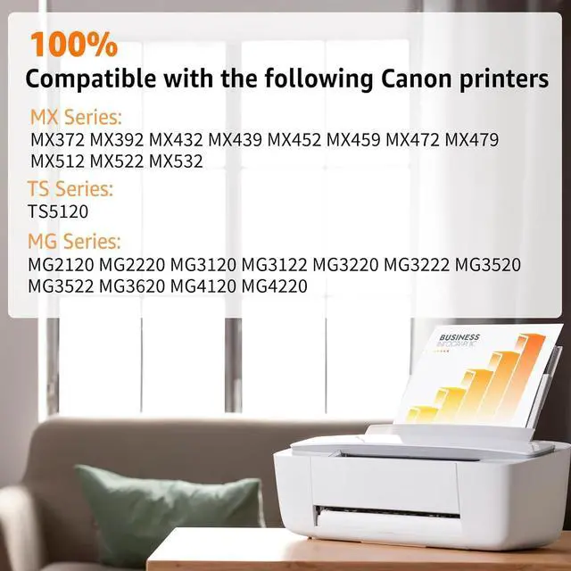 Alt view image 2 of 7 - NineLeaf Remanufactured Ink Cartridge Compatible for Canon CL-241XL CL241XL PIXMA MG3620 MG3520 MG3220 MG2220 MG2120 MG3600 MX532 MX472 MX432 MX452 MX522 TS5120 MX392 Printer (Tri-Color,2 Pack)