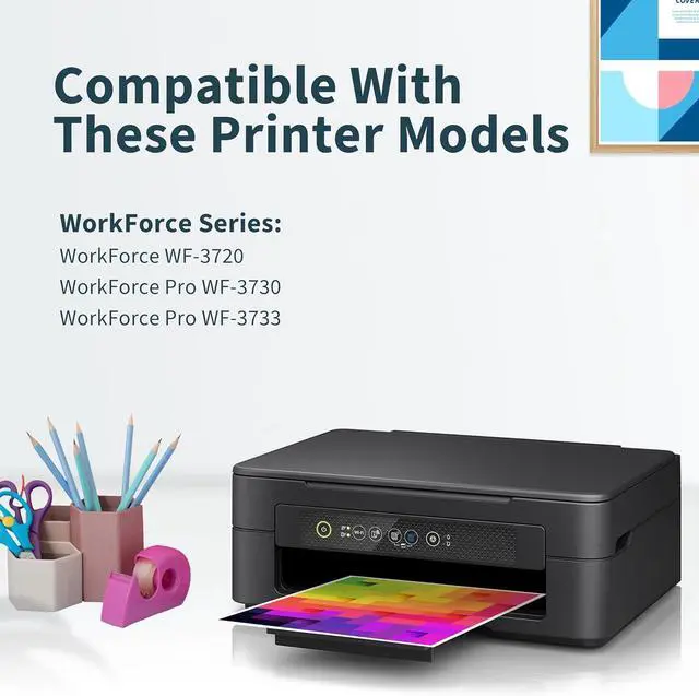 Alt view image 2 of 6 - Remanufactured 702XL Ink Cartridge Replacement for Epson 702XL T702XL 702 T702 to use with Workforce Pro WF-3720 WF3720 WF-3733 WF3733 WF3730 Printer(Black Cyan Magenta Yellow,4 Pack)