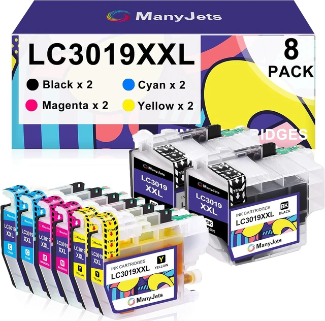 Main image of LC3019XXL Compatible Ink Cartridge Replacement for LC3019 LC3019XXL LC3017 Work with MFC-J5330DW MFC-J6930DW MFC-J6530DW MFC-J5335DW MFC-J6730DW Printer (2BK,2C,2M,2Y,8-Pack)