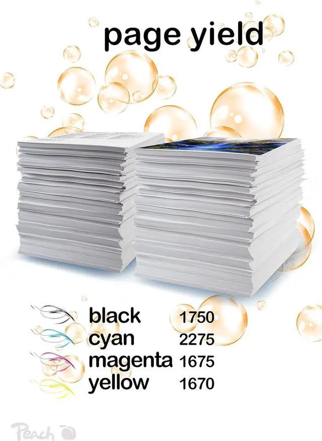 Alt view image 4 of 7 - Peach B121/123/125/127/129 Printer Cartridges XL (BK, C, M, Y) Replaces Brother LC-127XLVALBP for e.g. Brother MFCJ 4410 DW, Brother MFCJ 4510 DW, Brother DCPJ 4110 DW, Brother DCPJ 411 0 W
