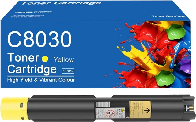 Main image of C8030 Toner Cartridge Compatible for Xerox C8030 006R01700 Yellow Toner Cartridges Work for Xerox AltaLink C8030 C8035 C8045 C8055 C8070 Printer