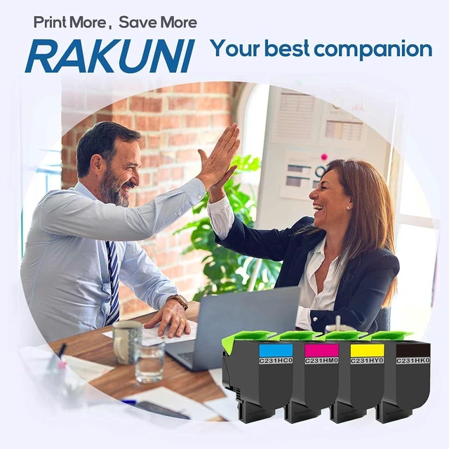 Alt view image 6 of 6 - C231H C2325 Remanufactured Toner Cartridge Replacement for Lexmark C231HK0 C231HC0 C231HM0 C231HY0 C2325dw MC2325adw C2425dw C2325 MC2425adw C2535dw MC2535adwe MC2640adwe (High Yeild, 4Pack)