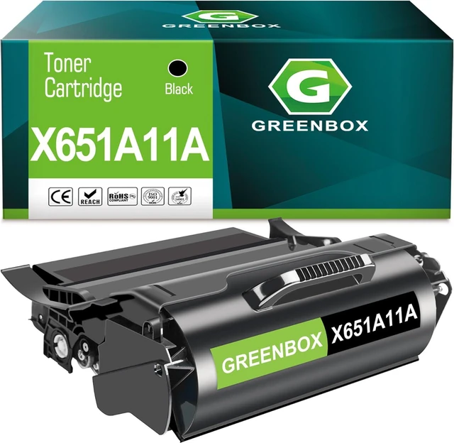 Main image of GREENBOX Remanufactured Toner Cartridge Replacement for Lexmark X651H11A for X651 X652 X654 X656 X658 Printers1 Pack