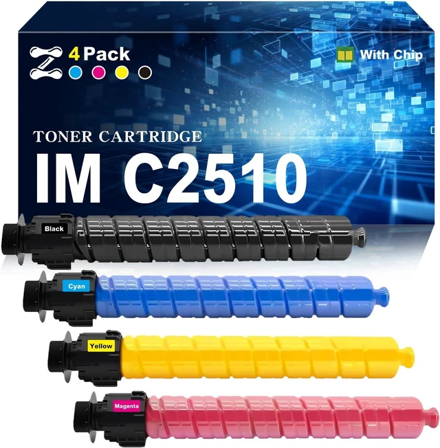 Main image of IM C2510 Toner Cartridges Compatible for Ricoh 842554 842557 842556 842555, Work for Ricoh IM C2510 C2010 Printers, 1 Set
