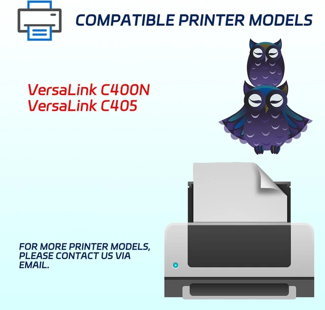 Alt view image 2 of 7 - Compatible Toner Cartridge Replacement for Xerox C400 High Yield 15000 Pages VersaLink C400N VersaLink C405 Printers (3 Pack Black)