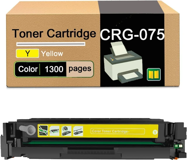 Main image of Toner Cartridge Replacement for CRG-075 CRG075 Compatible for Canon ImageCLASS LBP646Cdw, LBP647Cdw, MF662Cdw, MF663Cdw, and MF665Cdw Printer,High Yield 1,400 Pages,with Chip (Yellow)
