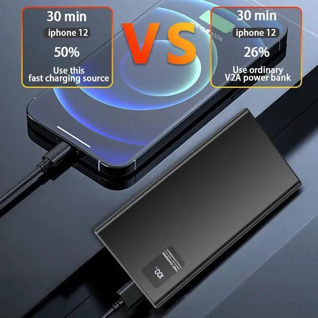 Alt view image 3 of 7 - 9000000mAh Power Bank Portable Super Fast Charger External Battery PD 18W