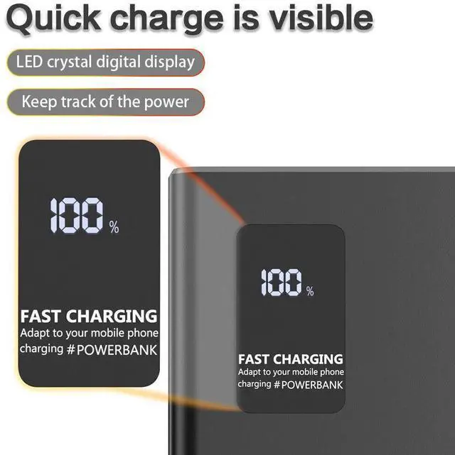 Alt view image 7 of 7 - 9000000mAh Power Bank Portable Super Fast Charger External Battery PD 18W