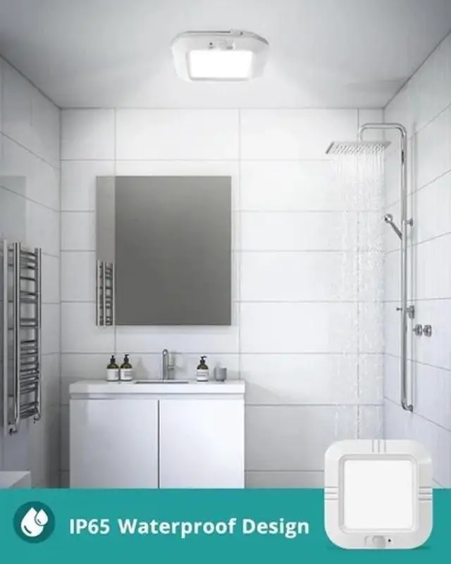Alt view image 6 of 7 - Battery Operated Ceiling Light Motion Sensor Light Motion 6000K Indoor