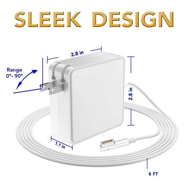 Alt view image 3 of 7 - 60W 16.5V 3.65A Power Charger for MAC MacBook pro 13" A1181, A1184, A1278
