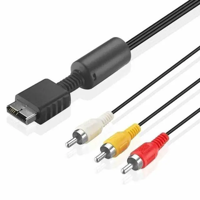Main image of 5 PlayStation AV Cable PS3 PS2 PS1 Console System Audio Video Cord 1 2 3 Lot