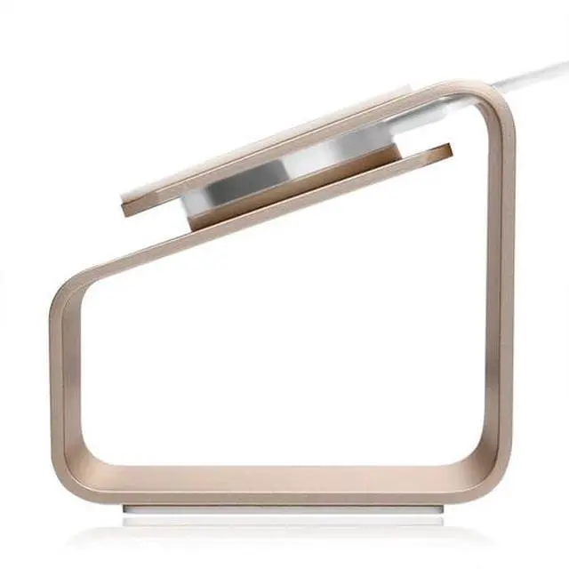 Alt view image 5 of 7 - 38/42mm Charger Stand Holder Charging Station Dock Gold Apple Watch New