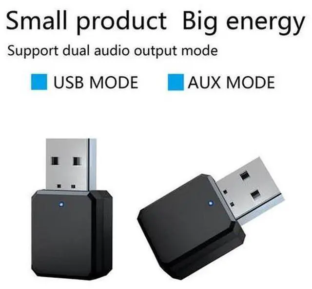 Alt view image 5 of 7 - 2X Bluetooth 5.1 USB Wireless 3.5mm AUX Audio Music Stereo Music Car Receiver Adapter