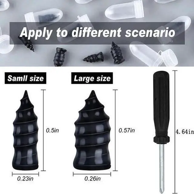 Alt view image 2 of 7 - 21PCS Car Vacuum Tire Repair Rubber Nail Screw Nails + Screwdriver Fast Tool Set