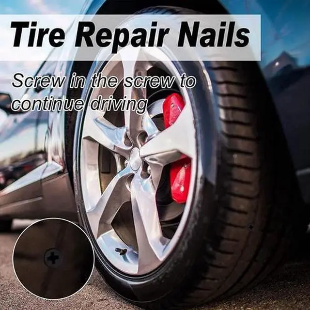 Alt view image 4 of 7 - 21PCS Car Vacuum Tire Repair Rubber Nail Screw Nails + Screwdriver Fast Tool Set