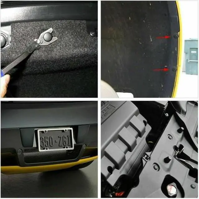 Alt view image 3 of 7 - 7mm 200PCS Plastic Rivets Clips Bumper Auto Car Hole Fastener Push Fender Pin