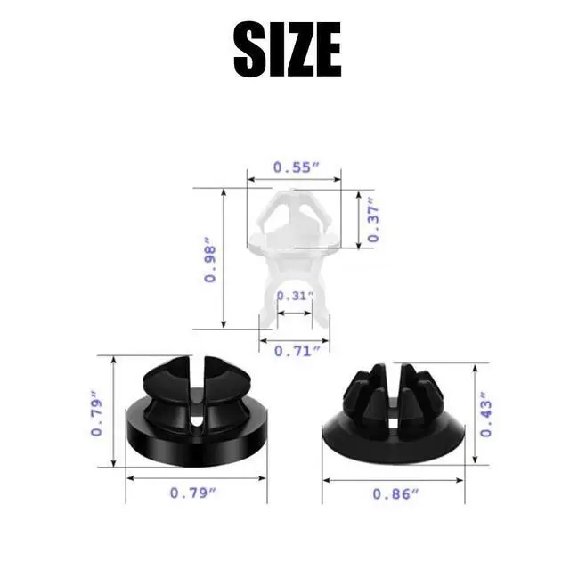 Alt view image 2 of 7 - 3-6Pcs Car Hood Support Holder Prop Clip Rod For Honda Accord Odyssey Prelude