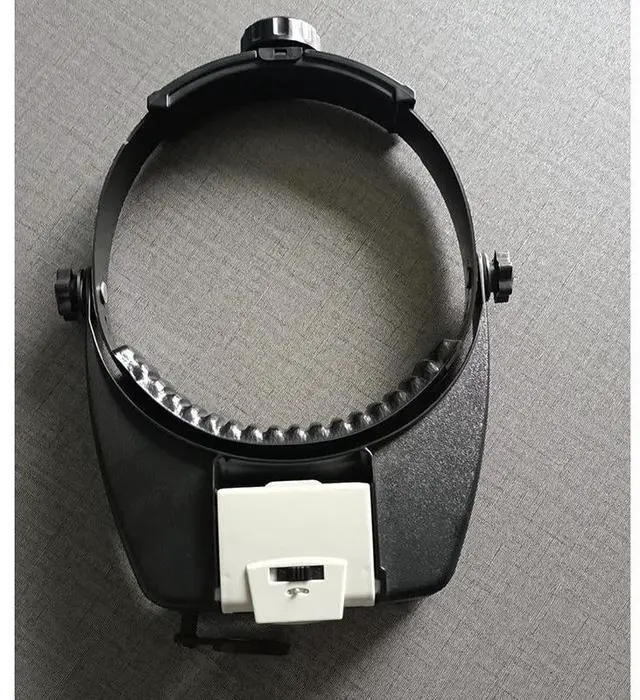 Main image of Jewelers Head Headband Magnifier Illuminated Visor LED Glasses Loupe Magnifying 9001C