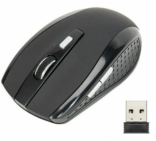 Main image of Black Wireless Mouse Optical USB Laptop PC Computer 2.4GHZ DPI
