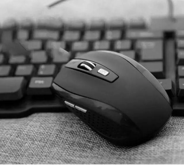 Alt view image 3 of 5 - Black Wireless Mouse Optical USB Laptop PC Computer 2.4GHZ DPI