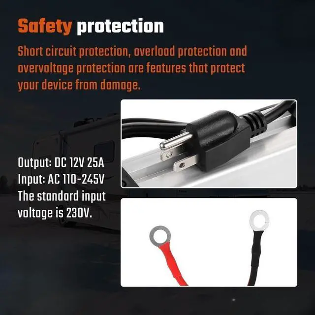 Alt view image 3 of 7 - DC 12V /24V to AC 110V-245V Adapter Diesel Air Heater Power Converter