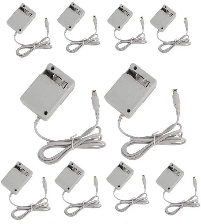 Alt view image 2 of 2 - 10-Pack Universal AC Power Adapter for Handheld Game Consoles, Wall Charger for Multiple XL Models, Replacement Power Supply
