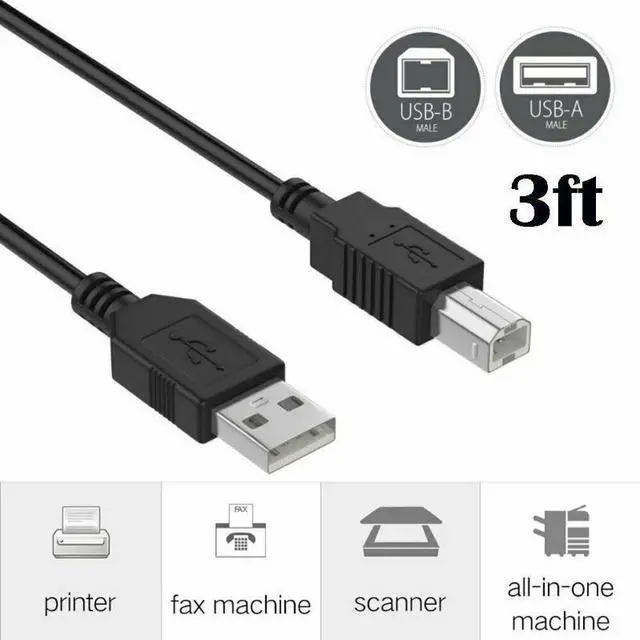 Main image of PwrON USB Data Cable Cord for Pioneer Pro DDJ-SR DDJ-SB DDJ-SP1 DJ Controller